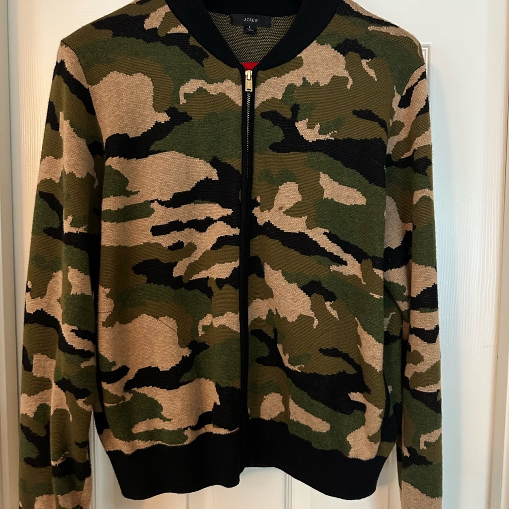 J. Crew Men's Camouflage Sweater